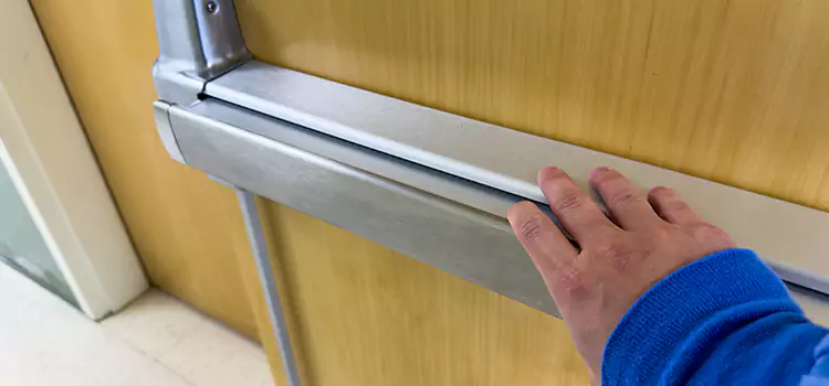 Installing a Push Bar on a Door Levittown